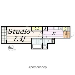 クリスタル【1階】の間取り