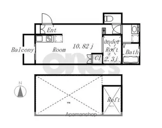 LA LUCE名駅南【201号室】の間取り