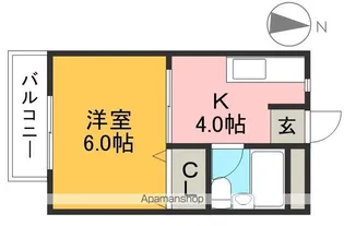 メゾンスクエアKM【2階】の間取り