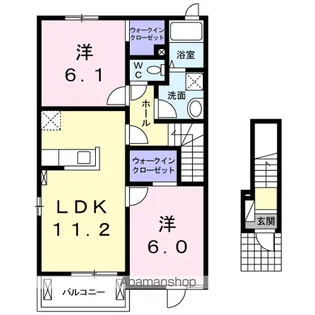 ベル浦屋敷【2階】の間取り