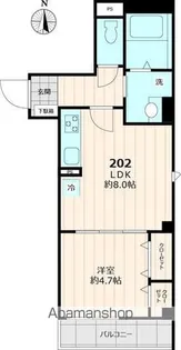 メゾンド ミエール【202号室号室】の間取り