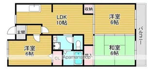 グリーンサム壱番館【5階】の間取り
