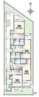 MELDIA矢川【1階】の間取り