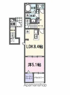 広島県三原市宮浦5丁目【アパート】の間取り