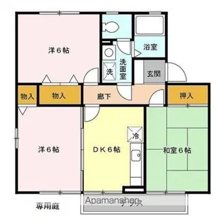 パークロイヤル B【1階】の間取り