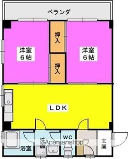 コーポミハラ【2階】の間取り