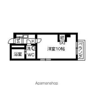 ロアール長町【205号室】の間取り