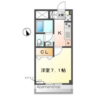 サンヒルズ新木【2階】の間取り