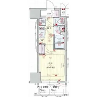 プレサンス北堀江【14階】の間取り
