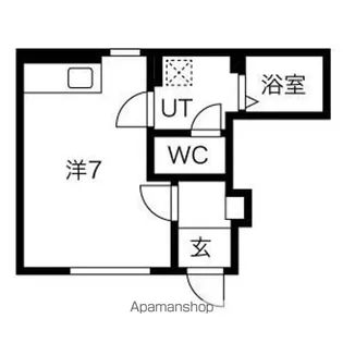 ドミール幸【1階】の間取り