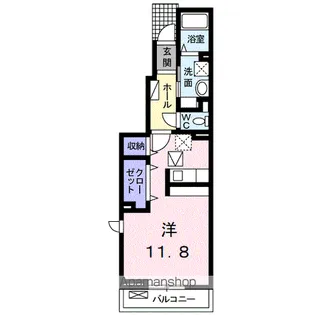カーサカメリアⅦ【1階】の間取り