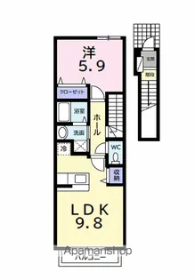 カーサ 上野瀬【2階】の間取り