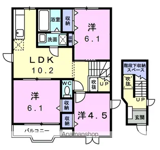 クレストメゾンⅤ【2階】の間取り