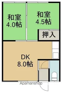 ハイツミノル【202号室】の間取り