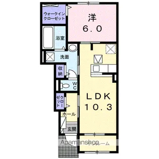 エクセレント スクエアC【1階】の間取り