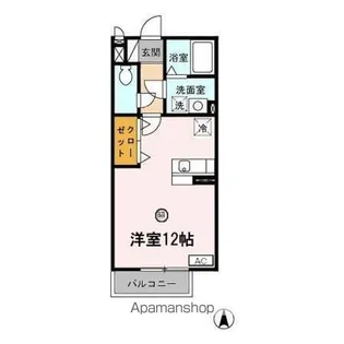 セジュールモナリエ笙【205号室】の間取り