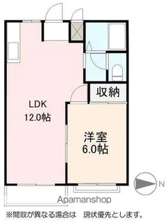 エルディム牟礼【2階】の間取り