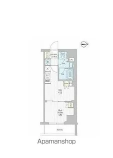 REFRAME 5 IRIYA【4階】の間取り