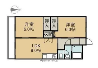 五明ハイツ【2階】の間取り