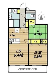カーム レジデンス プロローグ【4階】の間取り