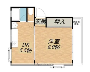 ハイツサンシャイン【201号室】の間取り