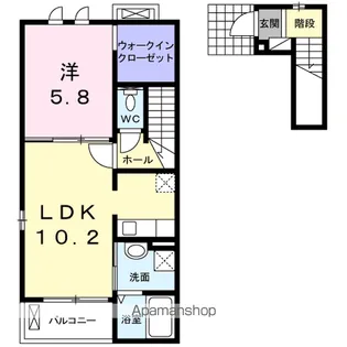 サンリットヴィラⅢ【2階】の間取り
