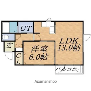 キャピタル神宮【4階】の間取り