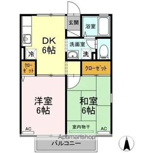 メゾン西林【2階】の間取り