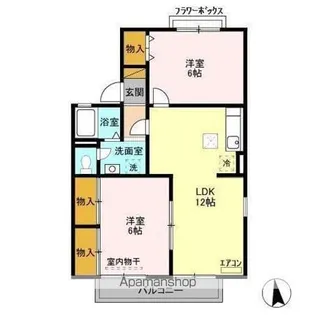 フローラフォンテ A【1階】の間取り