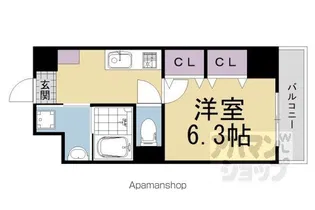 CELESTE大久保新田【405号室】の間取り