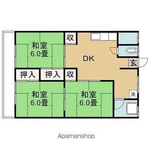 ハイツそうき【3階】の間取り