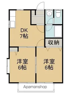 ソシアサニーヒル【1階】の間取り