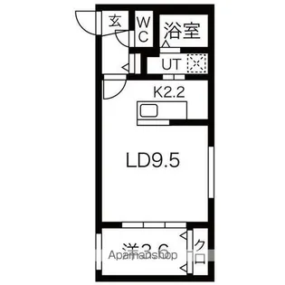 ガーディアン発寒【3階】の間取り