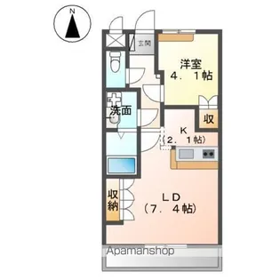 レジデンス城西Ⅰ【1階】の間取り