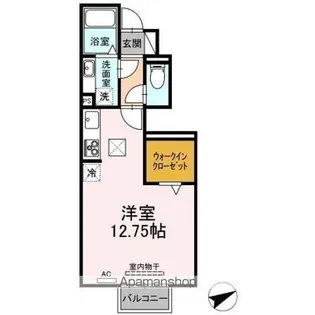 ラフィネ藤川【1階】の間取り