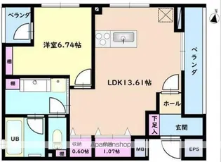 GRAND ETE【1階】の間取り