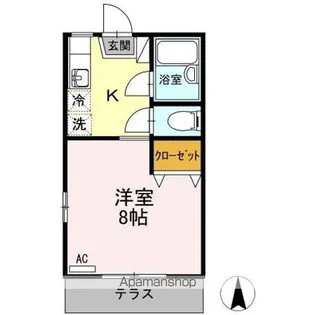 第2メールブルー【1階】の間取り