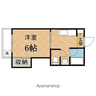 コーポアタゴ【202号室】の間取り