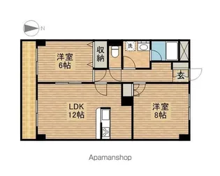 プレステージュミネギシ【4階】の間取り