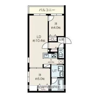 プエンテ発寒【1階】の間取り
