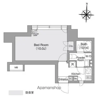 コンフォリア・リヴ森下MUTIO【3階】の間取り