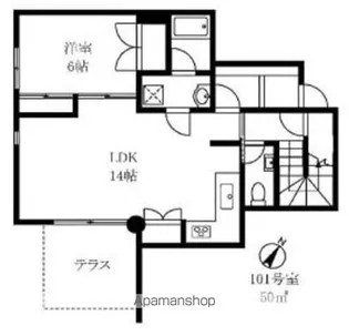 ドミナーレサクマ【1階】の間取り