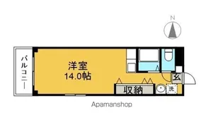 コーポ山本【2階】の間取り
