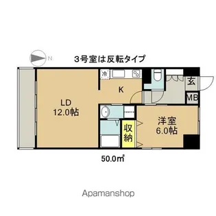 ブルームライフ今池【10階】の間取り