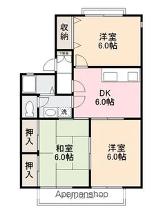 ファミール三木【1階】の間取り