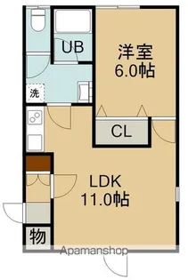 カーサソレイユN【102号室】の間取り