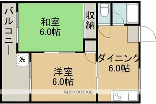 元家コーポ【105号室】の間取り