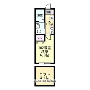 ベイルーム追浜【1階】の間取り