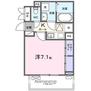 グラース【3階】の間取り