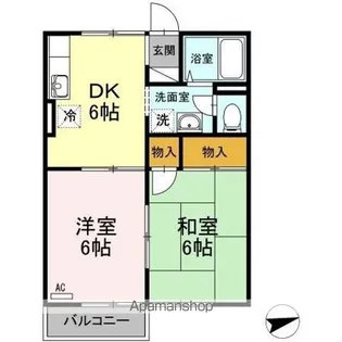 桜コーポ【2階】の間取り